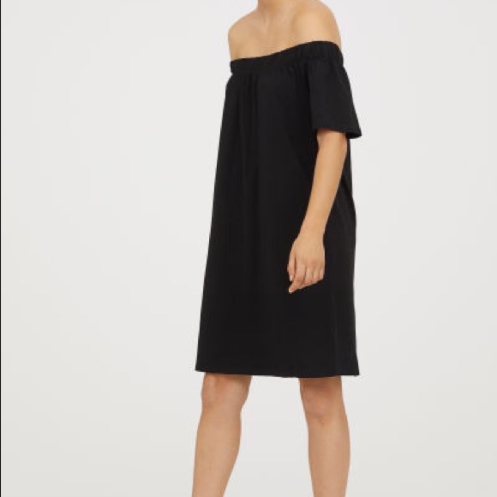 Off the shoulder shift dress